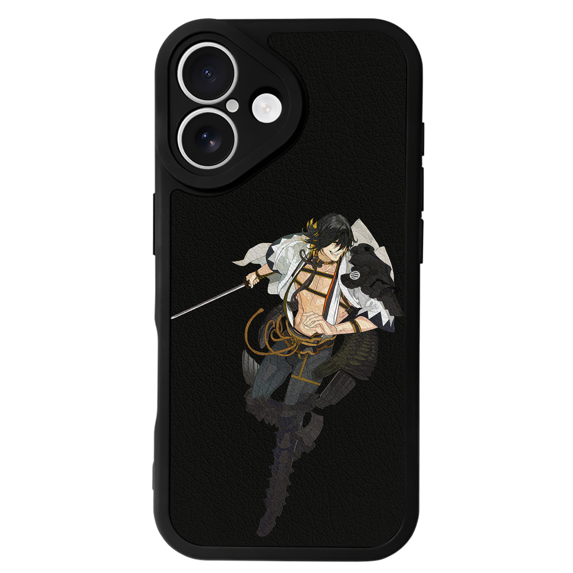 （画像用） 刀剣乱舞 Touken Ranbu 【iPhone 16シリーズ対応】シリコンスマホケース（レザー調） 材質：シリコン